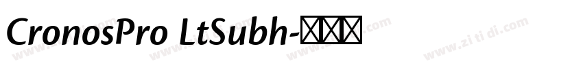 CronosPro LtSubh字体转换